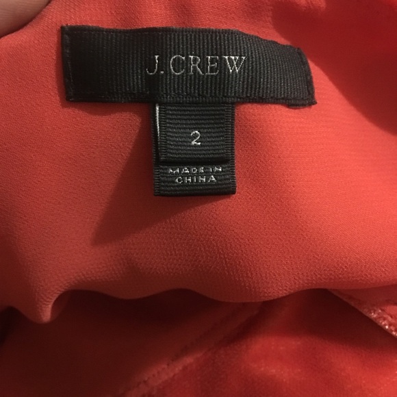 0065 Jcrew velvet orange going out top sz 2 - Picture 6 of 8